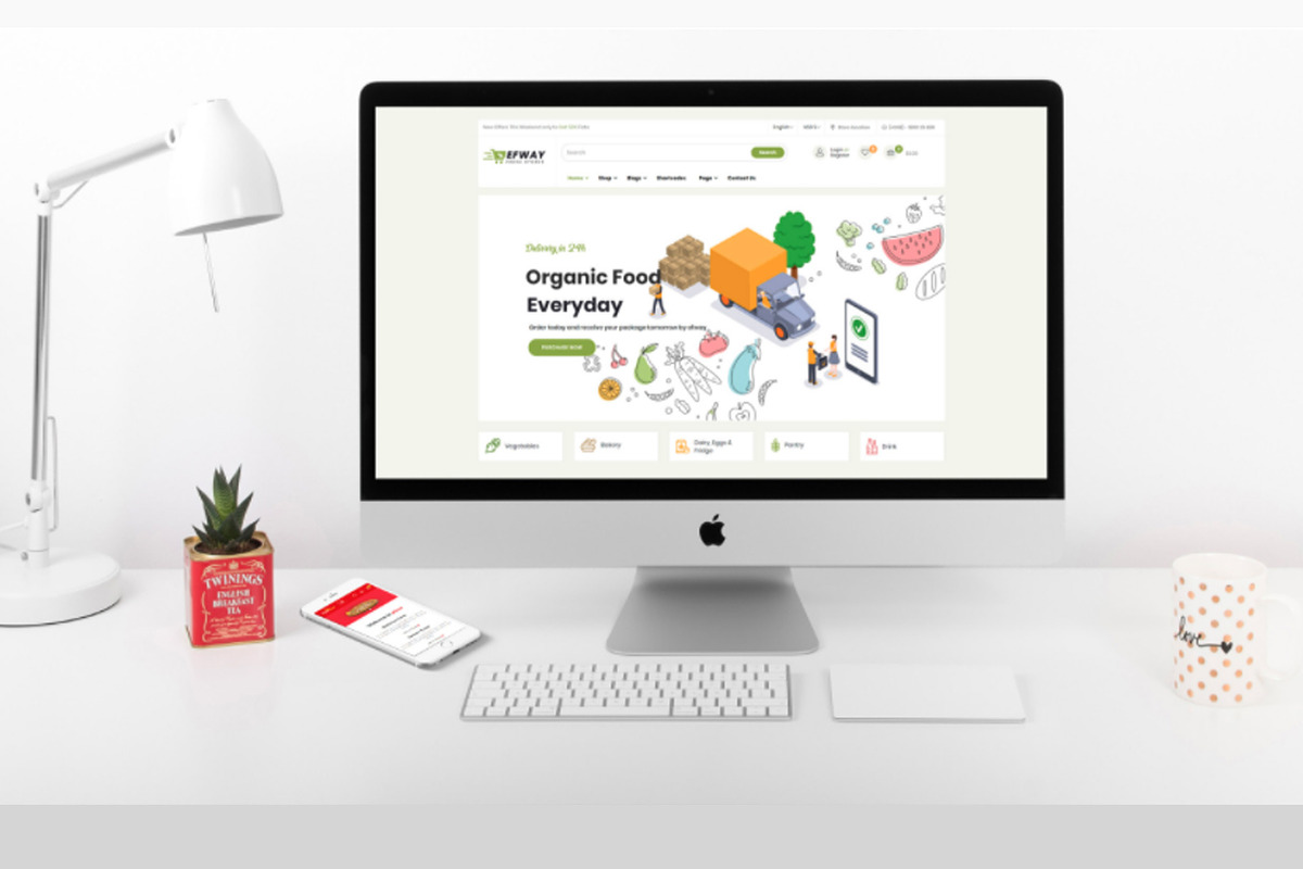 Leo Efway - Organic Fresh Food Mart, a Websites & App Template by apollotheme (Photo 1 of 14)