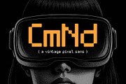 CmNd - A Vintage Pixel Sans, a Sans Serif Font by Loudoun Design Co. (Thumbnail 1 of 6)