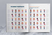 School Yearbook Template Brochure, a Brochure Template by Boris Cupac (Thumbnail 4 of 7)