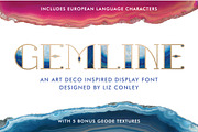 Gemline-5 Free Bonus Textures, a Slab Serif Font by Liz Conley Design (Thumbnail 1 of 5)