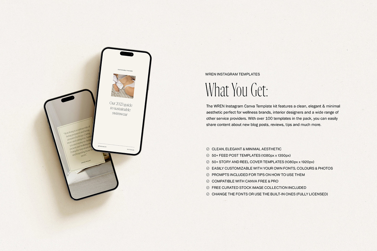 100+ Minimal Instagram Templates, a Social Media Template by Willow & White Studio (Photo 2 of 11)