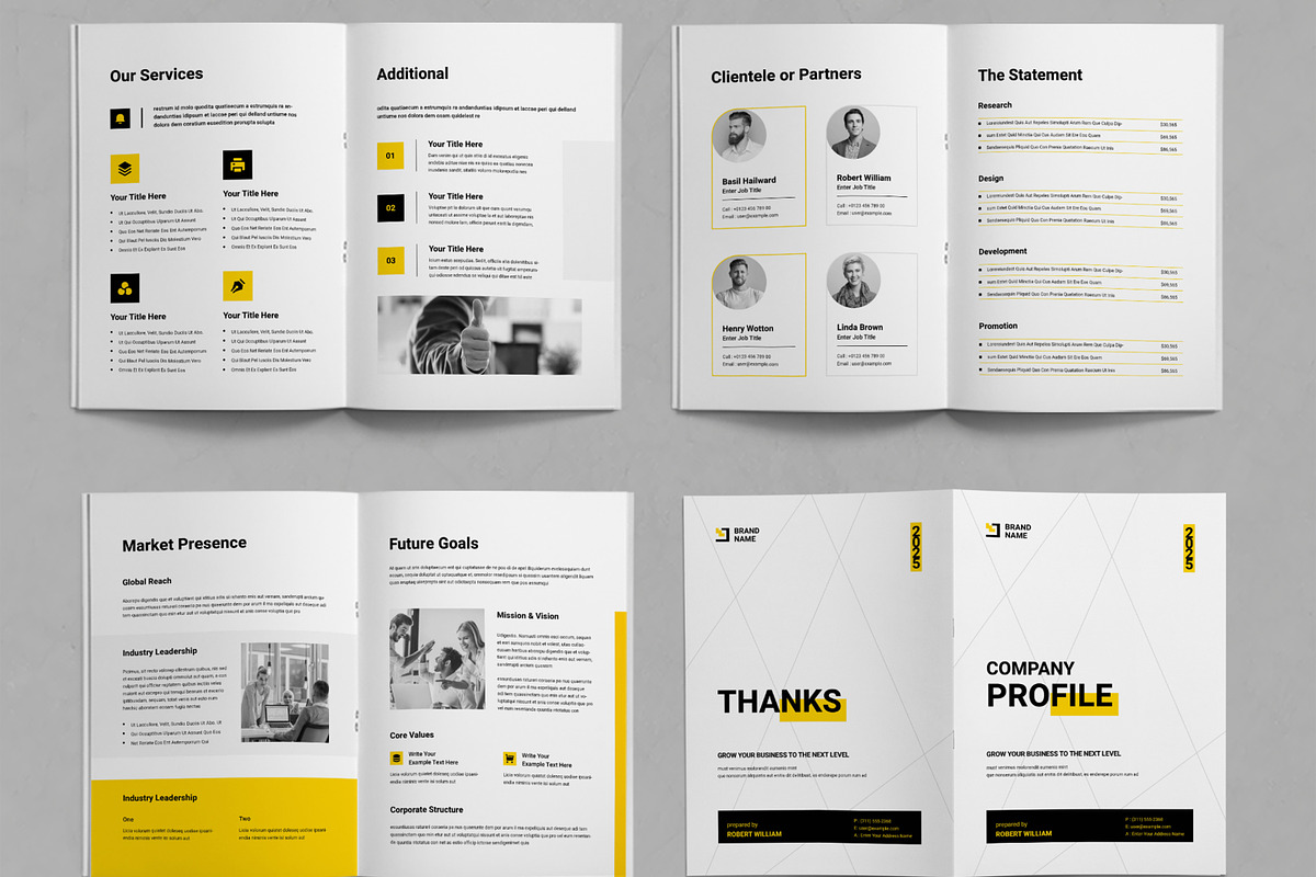 Company Profile Template, a Brochure Template by ContestDesign (Photo 3 of 3)