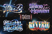 Y2K Chrome Metal Text Effect, a Layer Style Add-On by Matsero (Thumbnail 3 of 4)