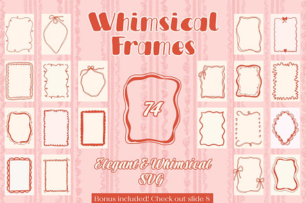 Romantic Whimsical Frames SVG
