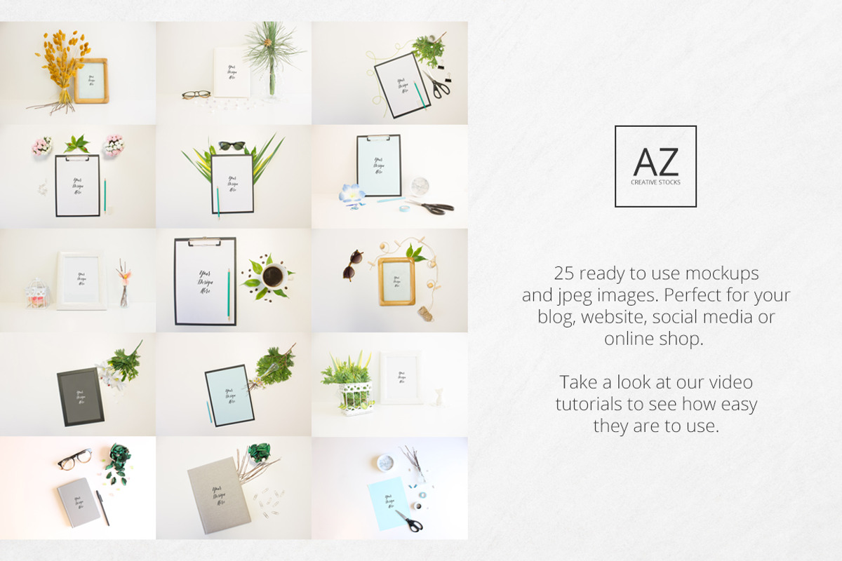 Neat and Clean Mockup Collection, a Print Template by AZ Creative Stocks (Photo 2 of 9)