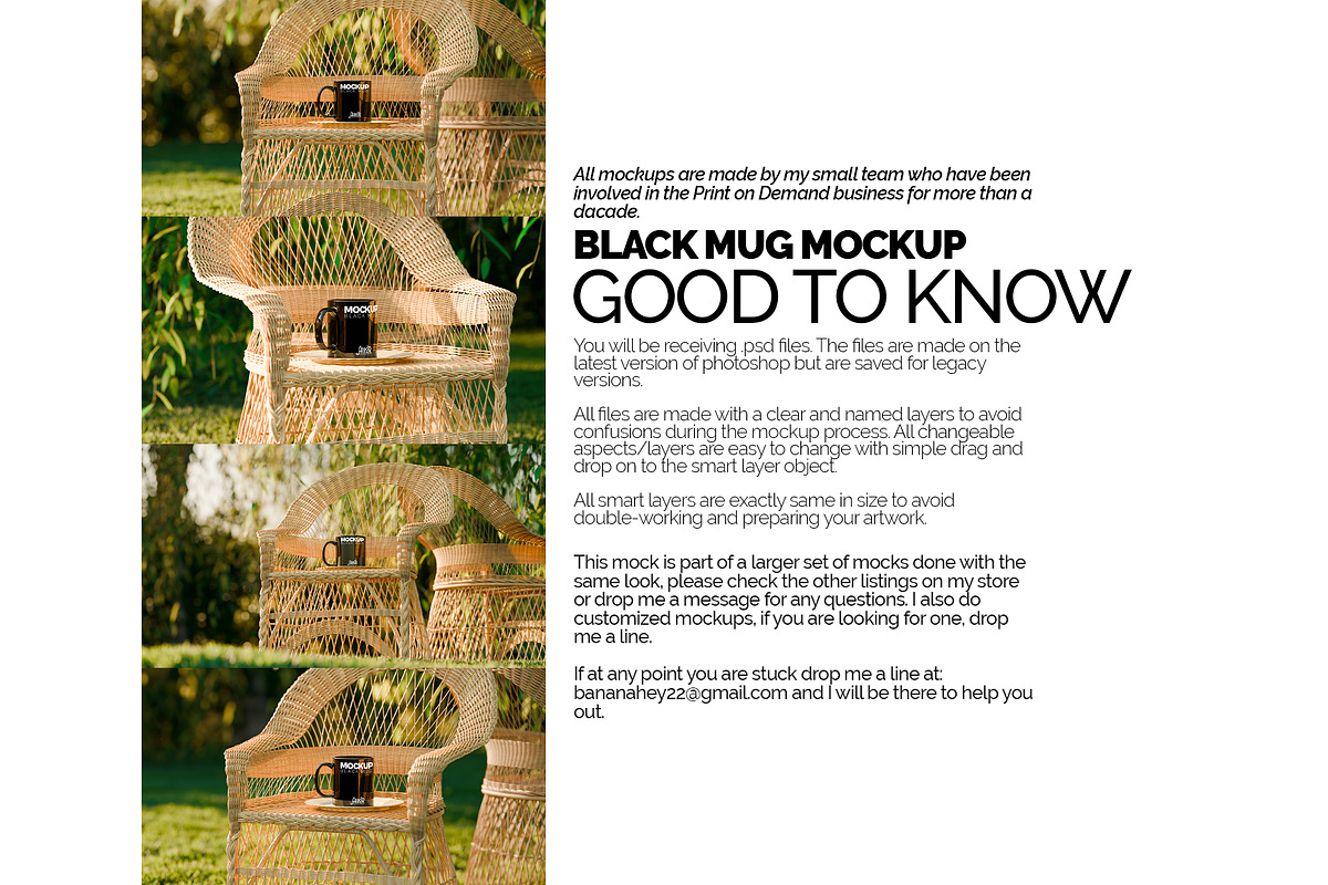 Black Mug Mockup Bundle Arbor Coll., a Cups & Container Mockup by Banana Mockups (Photo 5 of 6)