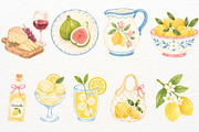 Italian Summer Clipart Coastal PNG, a Seasonal Illustration by SugarCloudStudioArt (Thumbnail 5 of 7)
