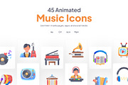 Animated Music Icon Collection, a Duotone Icon by Prosymbols (Thumbnail 1 of 3)