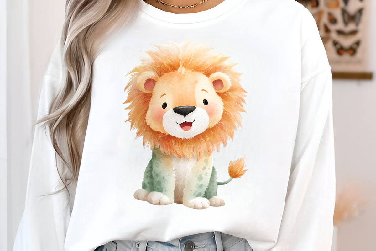 Cute Safari Animals Clipart, an Illustration by SinaCreation (Photo 7 of 11)
