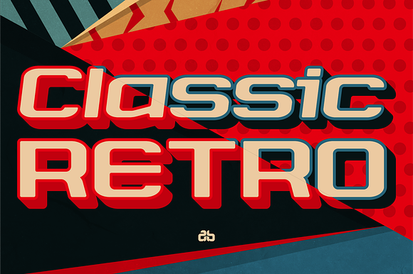 CLASSIC RETRO Typeface preview 8