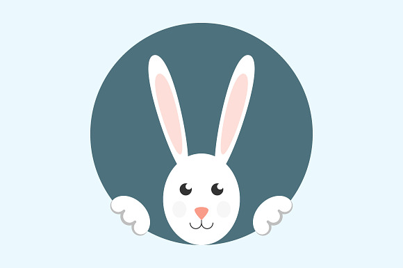 White Easter Rabbit