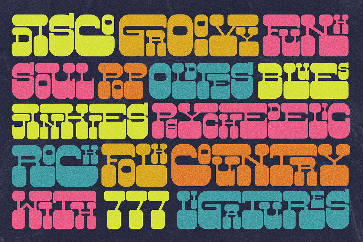 Saturday Night Font Family preview 3