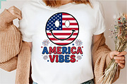 America Vibes Smiley Face 4th July, an Illustration by Designking (Thumbnail 6 of 6)