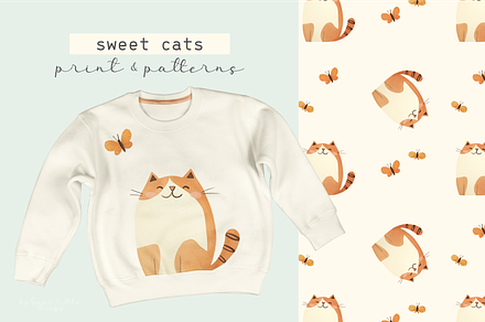Sweet cats   Print & Pattern