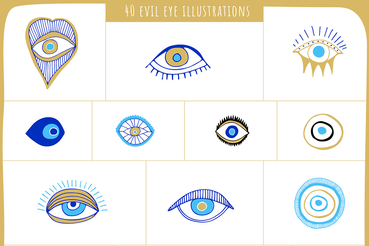Evil Eye Illustrations + Patterns, an Illustration by Youandigraphics (Photo 6 of 13)