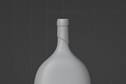 Bocksbeutel Wine Bottle 3D model, a Food & Drink 3D Model by ashleycam3ron (Thumbnail 4 of 5)