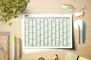 Yearly planner for 2019 | Stationery Templates ~ Creative Market
