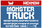 Monster Truck font, a Font by weknow (Thumbnail 1 of 8)
