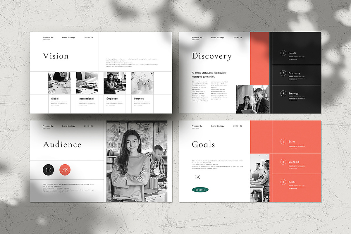 Brand Strategy Template, a Presentation Template by WhiteGraphic (Photo 4 of 7)