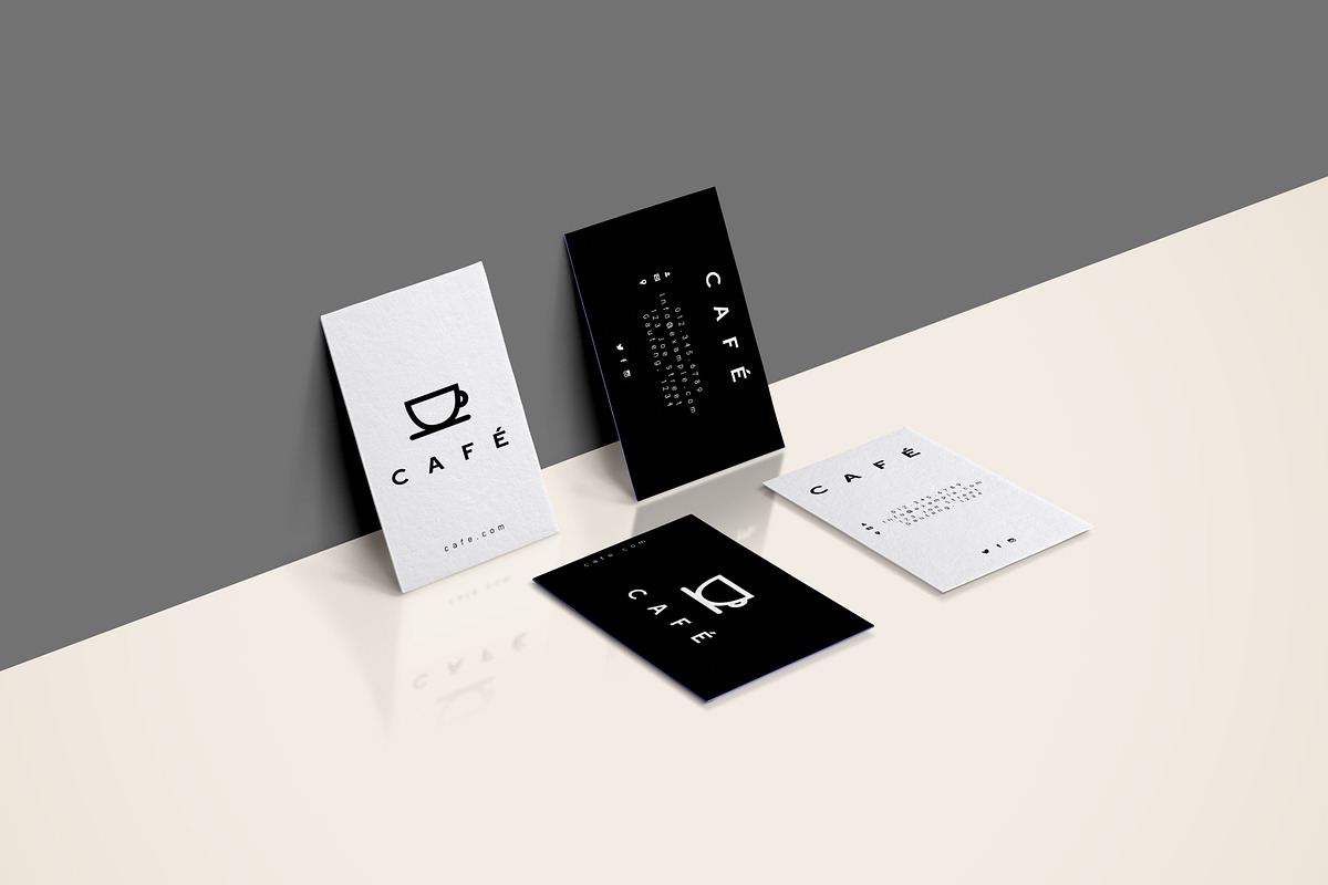 Minimal Business Cards Cafe, a Business Card Template by SEAM Agency (Photo 3 of 3)