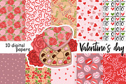 Valentine's Day Pattern, a Pattern Graphic by GlamArtZhanna (Thumbnail 2 of 2)