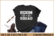 Boom Squad Explosive Team Theme SVG, an Illustration by Handy Arts Studio (Thumbnail 2 of 3)