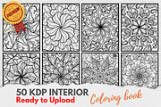 KDP Interiors, Flower Coloring Book, an Illustration by Jaboor Magics (Thumbnail 3 of 5)