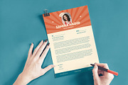 Retro CV Resume Modern Template, a Resume Template by Neermana (Thumbnail 4 of 5)