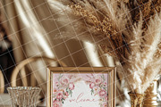 Boho 8x10 table sign number mockup, an Advertising Mockup by Blush Roses Print (Thumbnail 3 of 8)