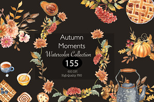 Autumn Moments Watercolor Collection