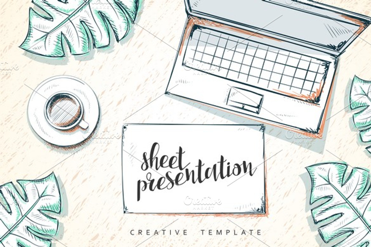 Mockup design concept in sketch, a Cups & Container Mockup by Vectorist