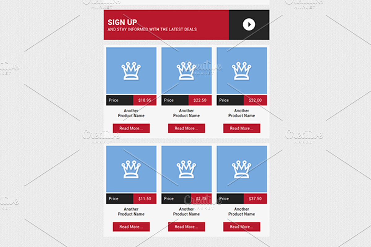 E-Newsletter Template: HTML, a HTML Template by WonderShop (Photo 3 of 5)