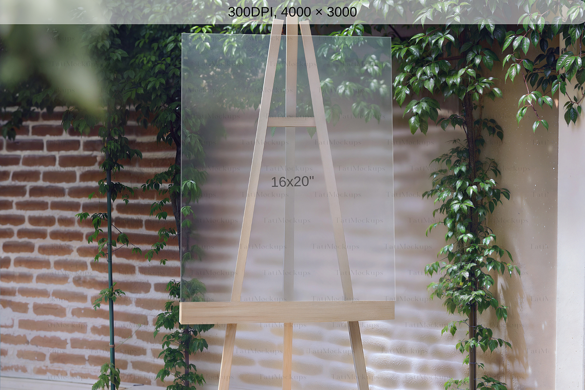 Acrylic Wedding Sign Mockup on Easel, a Product Mockup by TatiMockup (Photo 2 of 4)
