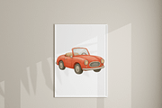 Car Clipart Set, a Decorative Illustration by Pati Charm Studio (Thumbnail 7 of 8)