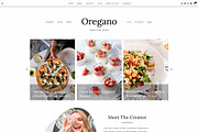 Food Blog WordPress Theme OREGANO, a WordPress Template by KOBA themes (Thumbnail 1 of 6)