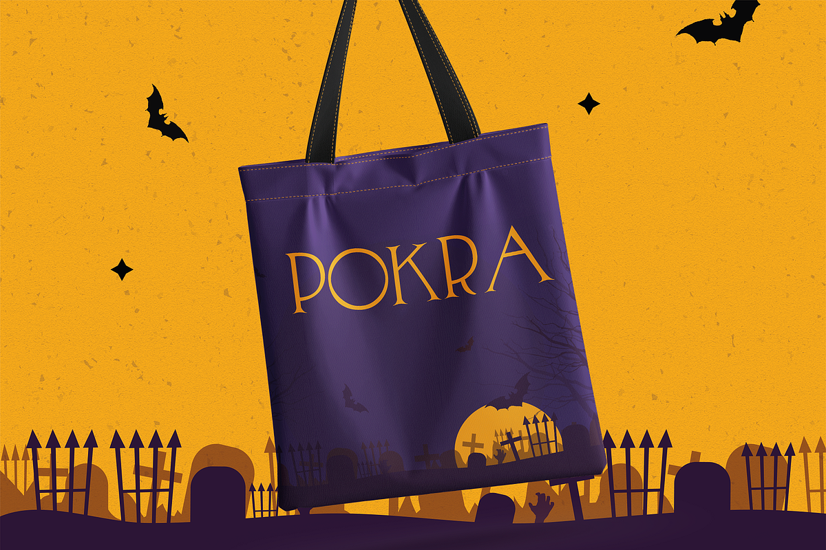 Pokra - Halloween Typeface, a Serif Font by HipFonts (Photo 5 of 9)