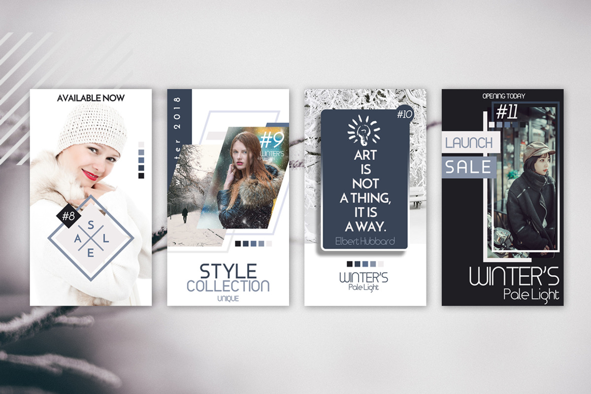 PSD- Winter Fashion, a Social Media Template by dePanda (Photo 4 of 6)