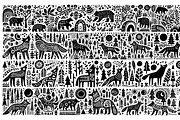 Vintage Wild Animals Folk Art, a Decorative Illustration by devastd (Thumbnail 7 of 28)