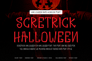 Scretrick Halloween Font, a Sans Serif Font by Iqsiart Studio (Thumbnail 1 of 6)