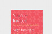 Birthday Invite Pack for Web & Print, an Invitation Template by Pixelated Pencils (Thumbnail 2 of 4)