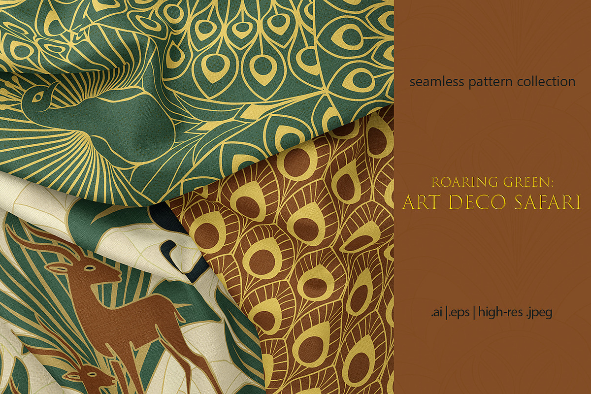 Art Deco | Seamless Patterns, a Pattern Graphic by Svetlana Lerie (Photo 2 of 9)