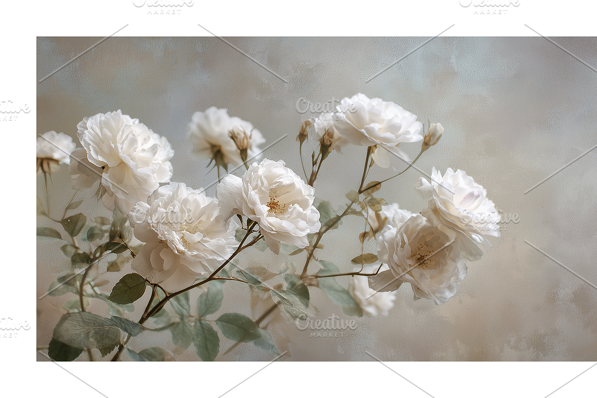 Hihe Co. White Floral Art, a Texture Illustration by milatovar (Photo 18 of 20)