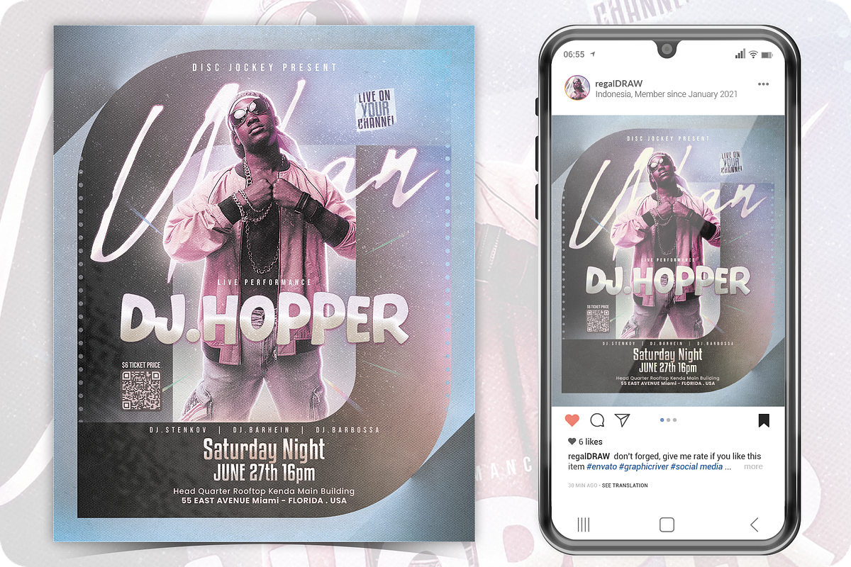 DJ Flyer, a Flyer Template by regalDRAW (Photo 1 of 3)