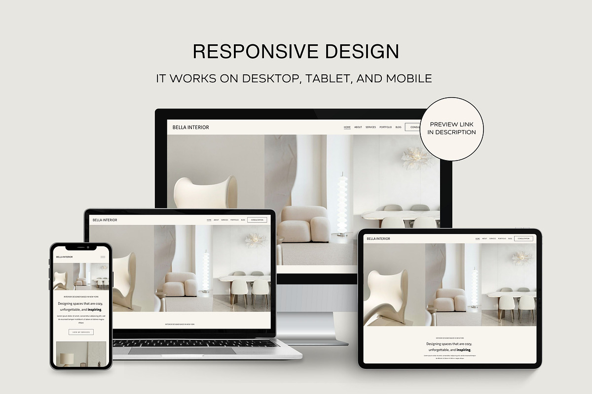 Squarespace 7.1 Template: Bella, a Squarespace Template by Deb Creative Studio (Photo 7 of 9)