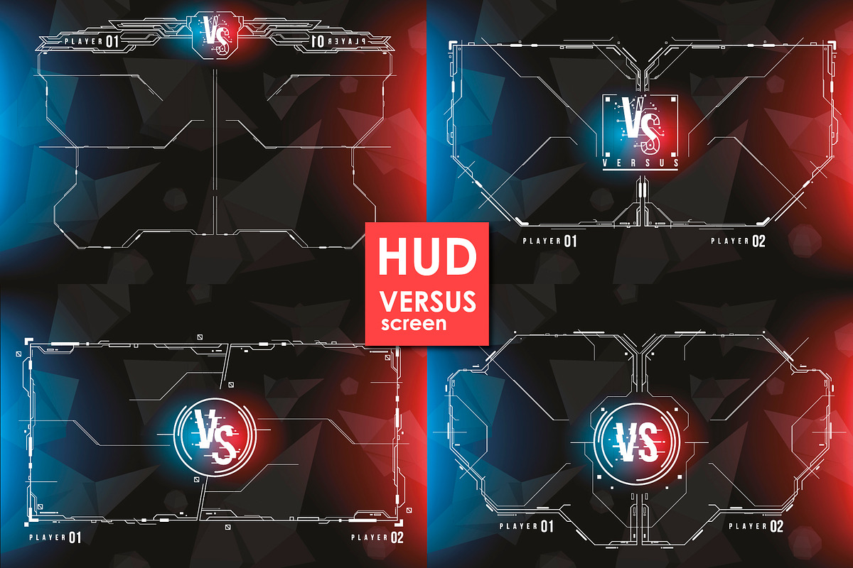 Set of Versus Screen in HUD Style., an Object Graphic by Andrew_Derr (Photo 5 of 6)