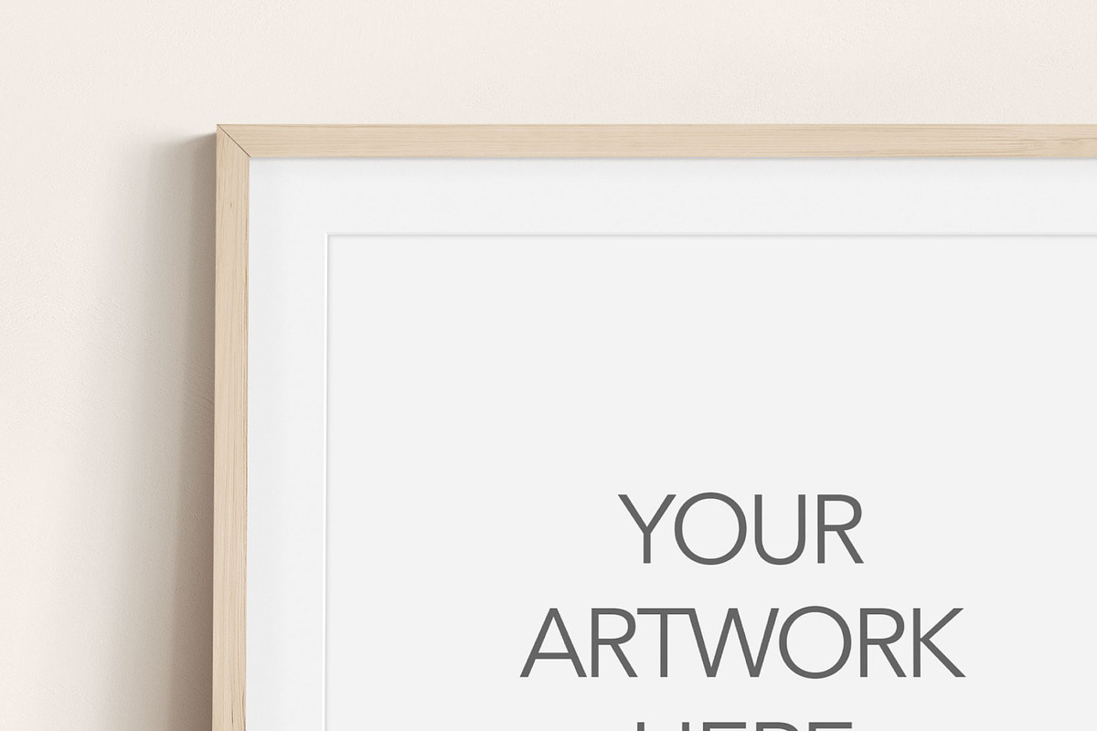 Portrait Wood Frame Leaning Mockup, a Household Mockup by OakstoneCreative (Photo 4 of 5)