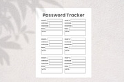 Password Tracker, Password Planner, a Print Template by HillTract (Thumbnail 3 of 5)