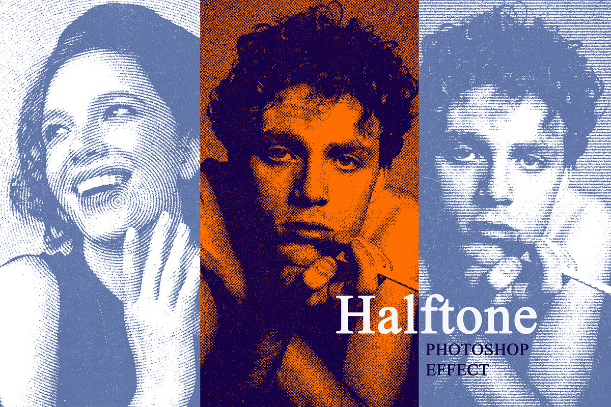 Vintage Halftone Grain Effect, an Action Add-On by liptouse (Photo 1 of 8)