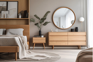 mid-century modern dresser, with, an Arts & Entertainment Photo by Sergey Kotenev