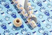 Hanukkah Clipart & Patterns Pack, a Background Graphic by Katrinelly (Thumbnail 2 of 14)